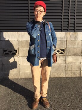 「SpinnerBait（スピナーベイト）のアイテム（ニット/セーター、ブルー系）」を使った、✰Tama LFMAO✰さん（レディース・166cm）の冬コーディネート