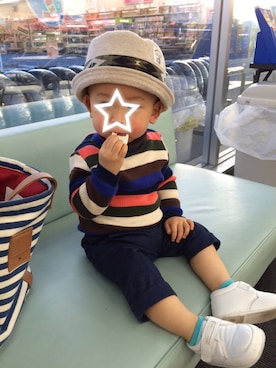 「CELEC（セレク）のアイテム」を使った、いっくんさん（キッズ・80cm）の冬コーディネート