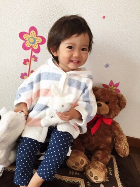 Yuzu/Haruさんの（gelato pique Baby＆Kids | ジェラートピケ　ベイビーアンドキッズ）を使ったコーディネート