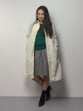 東舞華さん（レディース・163cm）の冬コーディネート