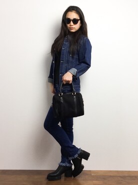 東舞華さん（レディース・163cm）の冬コーディネート