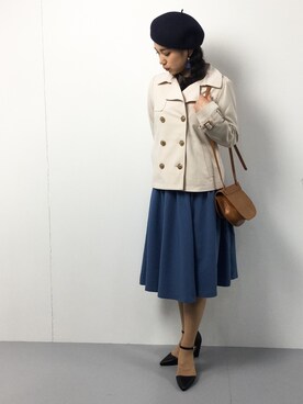 東舞華さん(レディース・163cm)の冬コーディネート