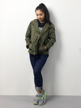 東舞華さん（レディース・163cm）の冬コーディネート