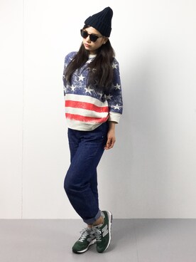 東舞華さん(レディース・163cm)の冬コーディネート