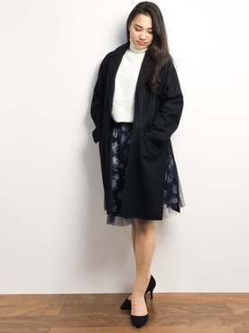 東舞華さん（レディース・163cm）の冬コーディネート