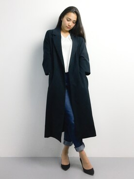 東舞華さん（レディース・163cm）の冬コーディネート