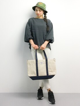 東舞華さん（レディース・163cm）の冬コーディネート