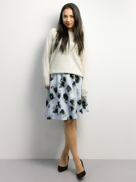東舞華さん(レディース・163cm)の冬コーディネート