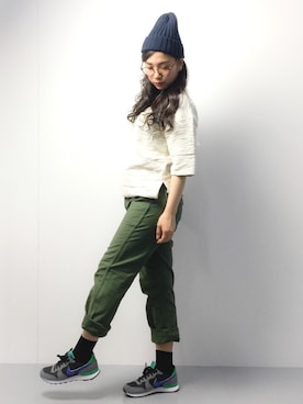 東舞華さん（レディース・163cm）の冬コーディネート