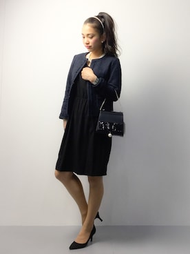 「Te chichi（テチチ）のアイテム（ジャケット/アウター）」を使った、東舞華さん（レディース・163cm）の冬コーディネート