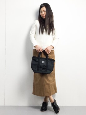 東舞華さん（レディース・163cm）の冬コーディネート