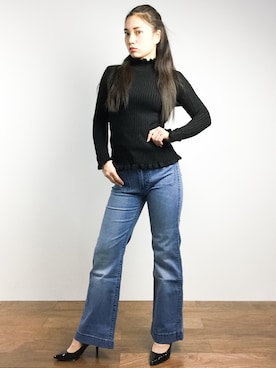 東舞華さん(レディース・163cm)の冬コーディネート