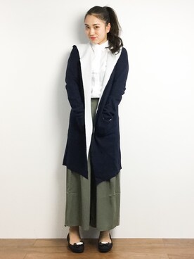 東舞華さん（レディース・163cm）の冬コーディネート