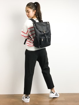 東舞華さん（レディース・163cm）の冬コーディネート
