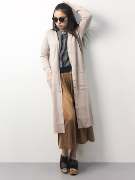 東舞華さん(レディース・163cm)の春コーディネート
