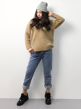 東舞華さん（レディース・163cm）の春コーディネート