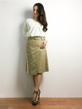 東舞華さん（レディース・163cm）の春コーディネート