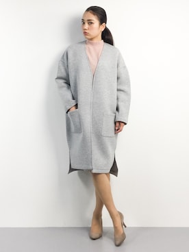 「AZUL by moussy（アズールバイマウジー）のアイテム（その他アウター）」を使った、東舞華さん（レディース・163cm）の春コーディネート