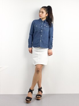 東舞華さん（レディース・163cm）の春コーディネート