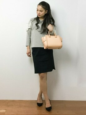 東舞華さん（レディース・163cm）の春コーディネート