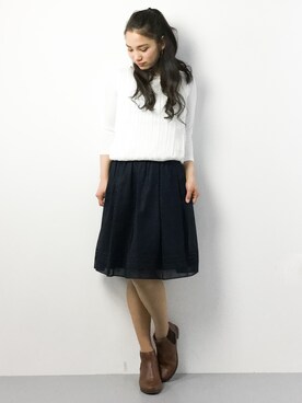 東舞華さん（レディース・163cm）の春コーディネート