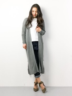 「Mila Owen（ミラオーウェン）のアイテム（その他アウター）」を使った、東舞華さん（レディース・163cm）の春コーディネート