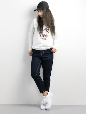 「common.（コモン）のアイテム」を使った、東舞華さん（レディース・163cm）の春コーディネート
