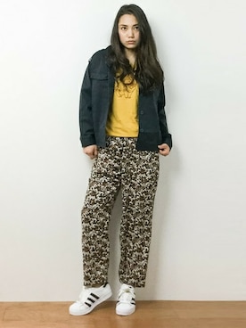 「DETAILS（ディテールズ）のアイテム（ジャケット/アウター）」を使った、東舞華さん（レディース・163cm）の春コーディネート