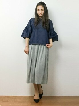 東舞華さん(レディース・163cm)の春コーディネート