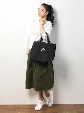 東舞華さん（レディース・163cm）の春コーディネート