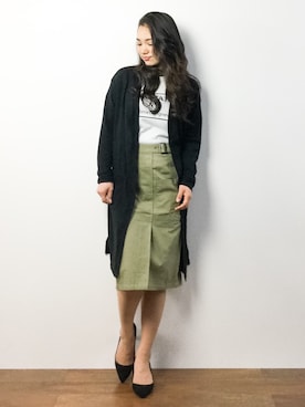 東舞華さん（レディース・163cm）の春コーディネート