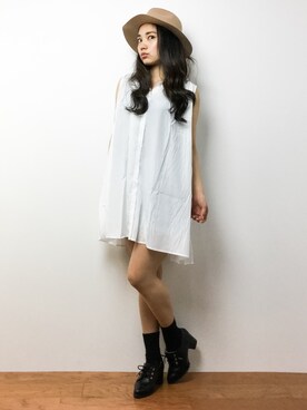 東舞華さん（レディース・163cm）の春コーディネート