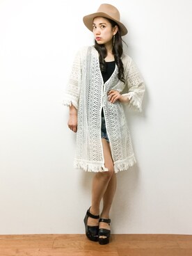東舞華さん（レディース・163cm）の春コーディネート
