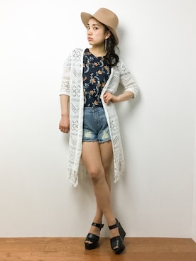 東舞華さん（レディース・163cm）の春コーディネート