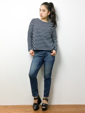 東舞華さん（レディース・163cm）の春コーディネート