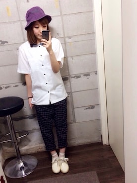 「poudoudou（プードゥドゥ）のアイテム」を使った、asumiさん（レディース・157cm）の春コーディネート