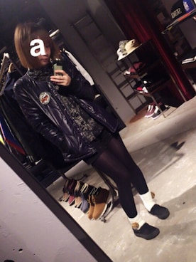 「Subciety（サブサエティ）のアイテム（ジャケット/アウター）」を使った、asumiさん（レディース・157cm）の冬コーディネート