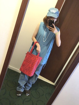 「RNA」｜「アイテム（キャップ）」を使った、asumiさん（レディース・157cm）の秋コーディネート
