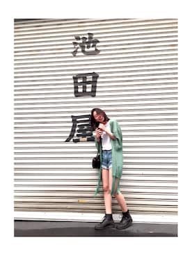 「ショーパン」｜「アイテム（その他シューズ）」を使った、ゆさん（レディース・168cm）の夏コーディネート