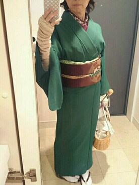 着物まわり研究員*豆菊*さんのコーディネート