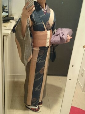 着物まわり研究員*豆菊*さんのコーディネート