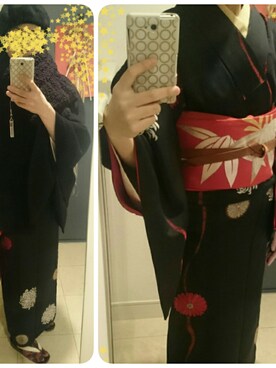 着物まわり研究員*豆菊*さんのコーディネート