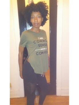 「chambray_wmag」｜Telika Howardさん（レディース・173cm）の秋コーディネート