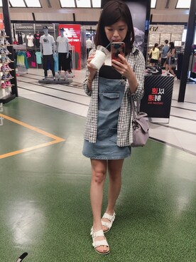 「LOVFEE（ラッフィ）のアイテム（オールインワン・サロペット）」を使った、chachaさん（レディース・168cm）の秋コーディネート