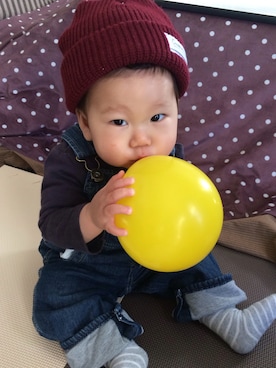 「節分」｜「アイテム（オールインワン・サロペット）」を使った、sooooo!!!さん（キッズ・70cm）の冬コーディネート