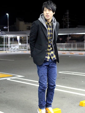 こういちさん(メンズ・176cm)の冬コーディネート