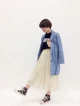 ななこさん（レディース・156cm）の春コーディネート