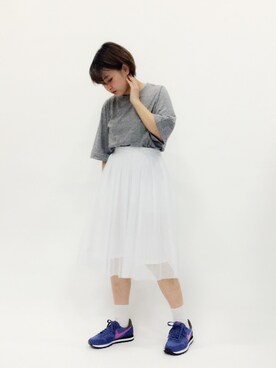 「EN ROUTE（アンルート）のアイテム」を使った、ななこさん（レディース・156cm）の春コーディネート