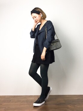 「PLAIN CLOTHING（プレーンクロージング）のアイテム（オールインワン・サロペット）」を使った、ななこさん（レディース・156cm）の夏コーディネート