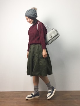 ななこさん（レディース・156cm）の秋コーディネート